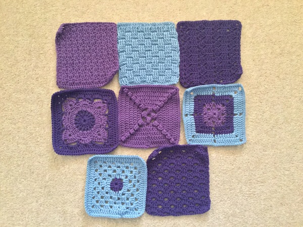 Woolly Hugs. A Blanket for the family of Mumsnetter JsOtherHalf  who very sadly died recently