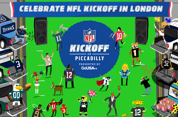 Free on Saturday 8th September? Want to attend the NFL Kickoff on Piccadilly event? 3x £100 vouchers to be won