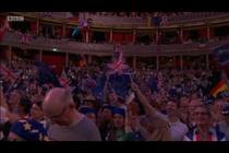 To be heartened to see so many European flags...