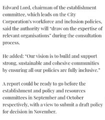 City of London's sneaky 'Consultation' to end its Single Sex Spaces in Sunday Times