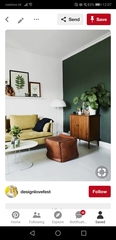 Dark green recommendations for sitting room
