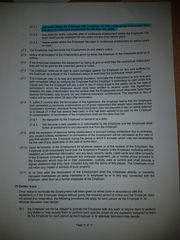 Termination of employment