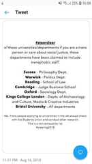 The Times -  smear campaign by trans lecturer at Goldsmiths