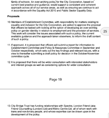 City of London's sneaky 'Consultation' to end its Single Sex Spaces in Sunday Times