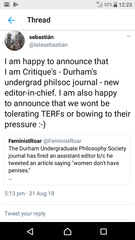 Durham Uni Philosophers' struggle with reality