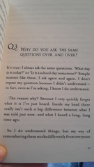 Hundreds of questions asked repeatedly by my son aged 5 with ASD.  I’m losing my marbles.