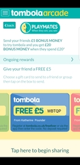 Tombola free £5 codes
