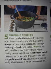 Hello fresh chicken and chorizo risotto.  Help!