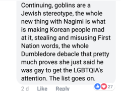 JK Rowling. Goblin and House Elf hater