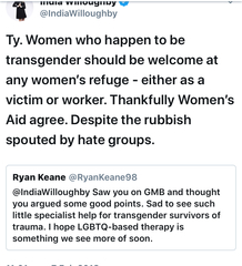 India Willoughby meltdown on Twitter re Pips Bunce