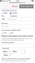 DBS title/birth surname nonsense