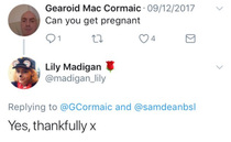 Lily Madigan again. UK Woman's Officer thinks transwomen can get pregnant now.