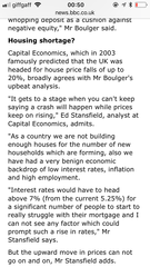 To compare house price articulates from before last crash and now