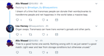 Lily Madigan again. UK Woman's Officer thinks transwomen can get pregnant now.