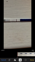 Can anyone see a line?