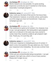 Lily Madigan again. UK Woman's Officer thinks transwomen can get pregnant now.