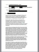 Trans Women are Women for Equality Act 2010 purposes (Penny Mordaunt MP)