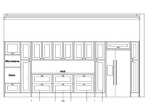 Lining up island with kitchen units?