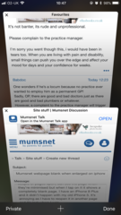 Mumsnet webpage blank when enlarged on iphone