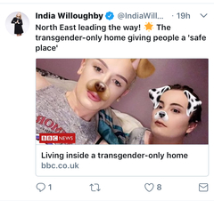 India Willoughby meltdown on Twitter re Pips Bunce