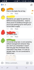 OMG there's the best parking war in the next village over