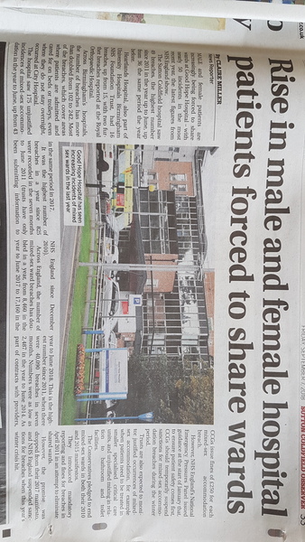 We've been lied to about 'Single SEX' wards since 2010.