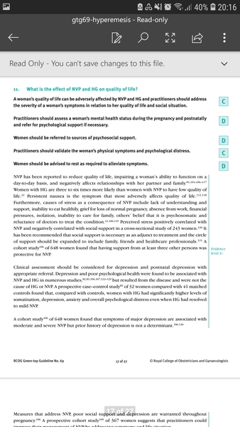 Hyperemesis Support