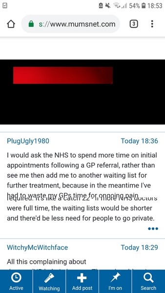 Black areas on mobile