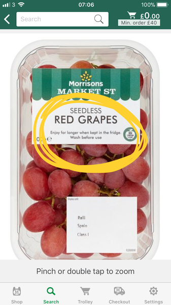 To wash my grapes and think it’s weird when people don’t??