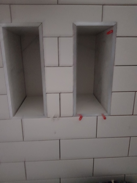 Shower “niche”/cubby hole