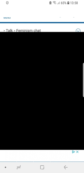 Black areas on mobile