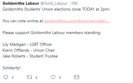 Lily M standing as women's officer again