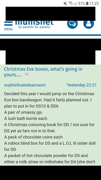 Black areas on mobile