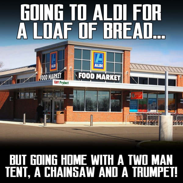...to buy Christmas presents from Aldi's wtf aisle
