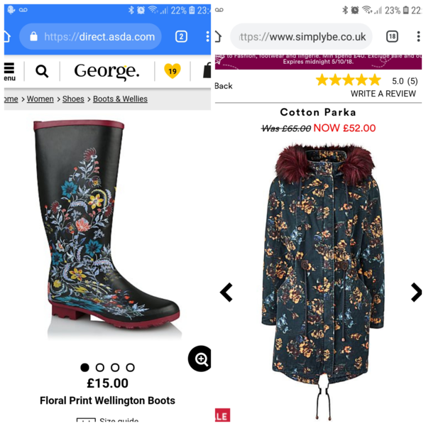 Wellington boots to match my new coat?