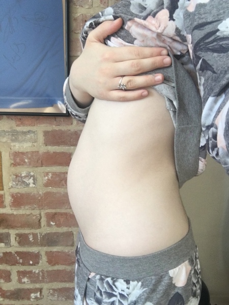 Hardly showing at 20 weeks