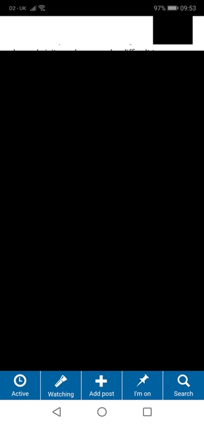 Black areas on mobile