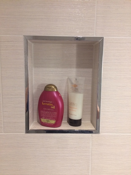 Shower “niche”/cubby hole