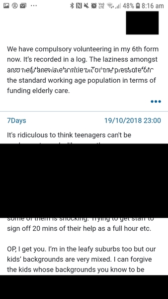 Black areas on mobile