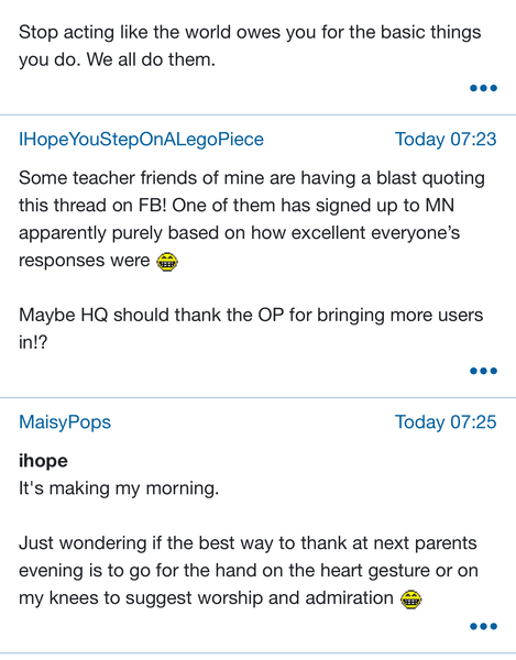 Do you know what pisses me off about parents evenings?
