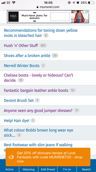 Orange announcement thingy getting in the way