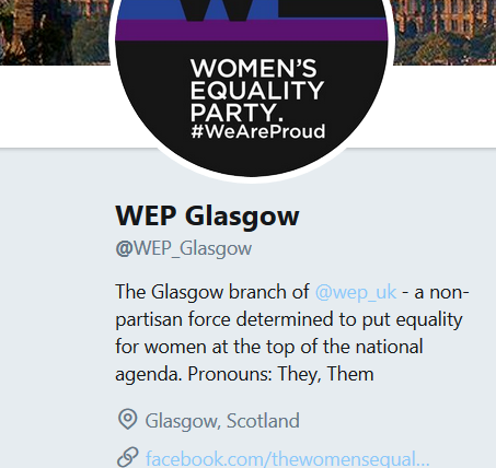 Sophie Walker Women's Equality Party taking a break
