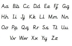 cursive writing