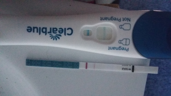 Faint 2nd line . Am I pregnant?