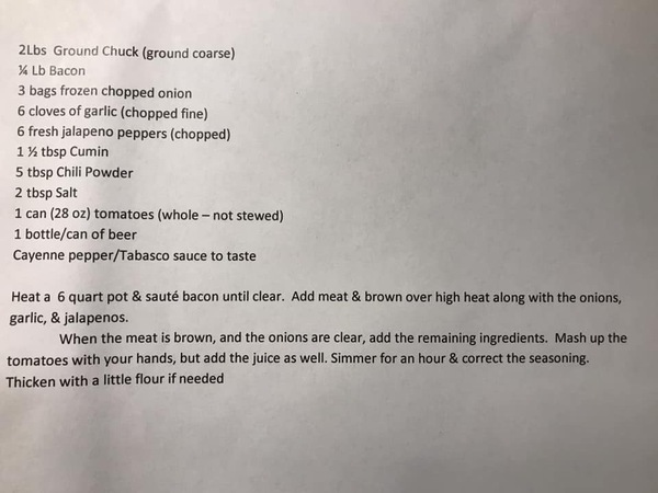 Can anyone recommend a good chilli recipe