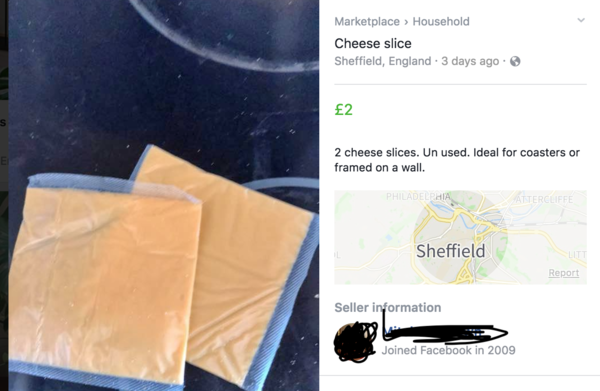 For being pissed off that a fb 'friend' is selling (what are clearly) stolen supermarket items on face book?