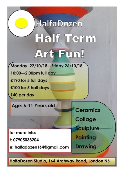 Half Term Art Workshops October 2018