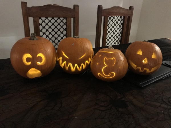 To ask what you're carving your pumpkins as?