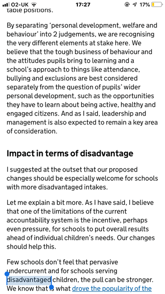 Ofsted's new framework - behaviour