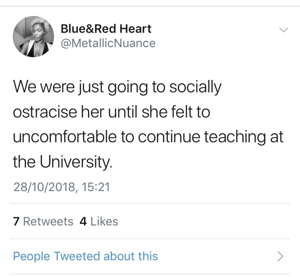 Times on activists threatening academics